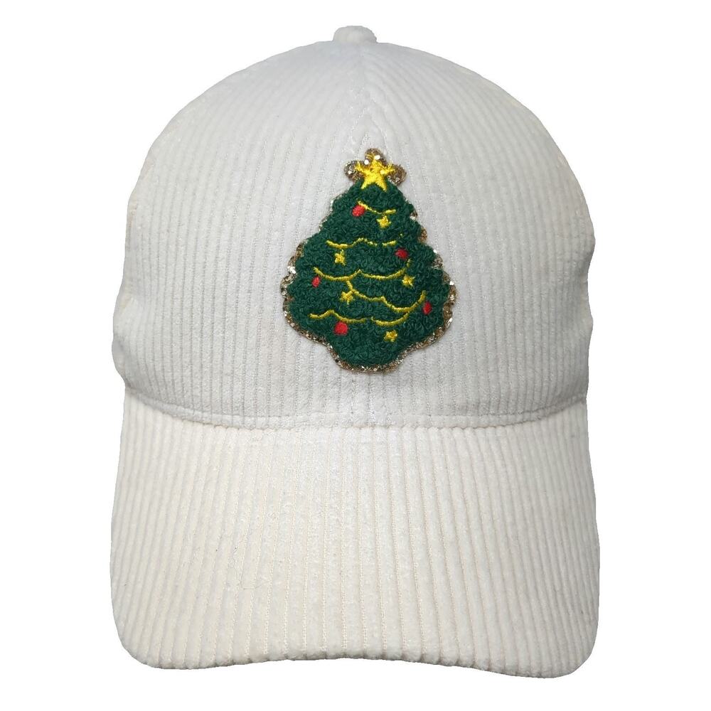 David and Young Baseball Cap Beige OSFM Corduroy Christmas Tree Adjustable Hat